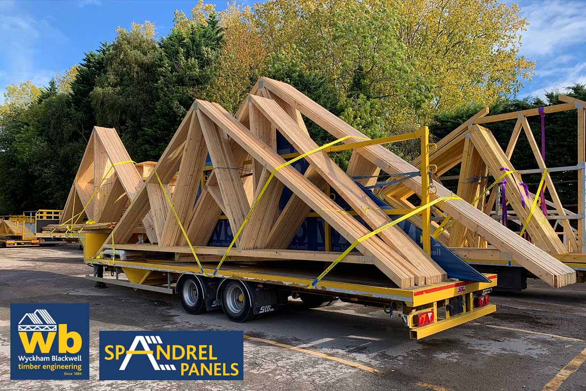 Another Full Load of Trusses and Spandrel Panels ready for delivery 100% On Time In Full for a new Housing Development in Birmingham