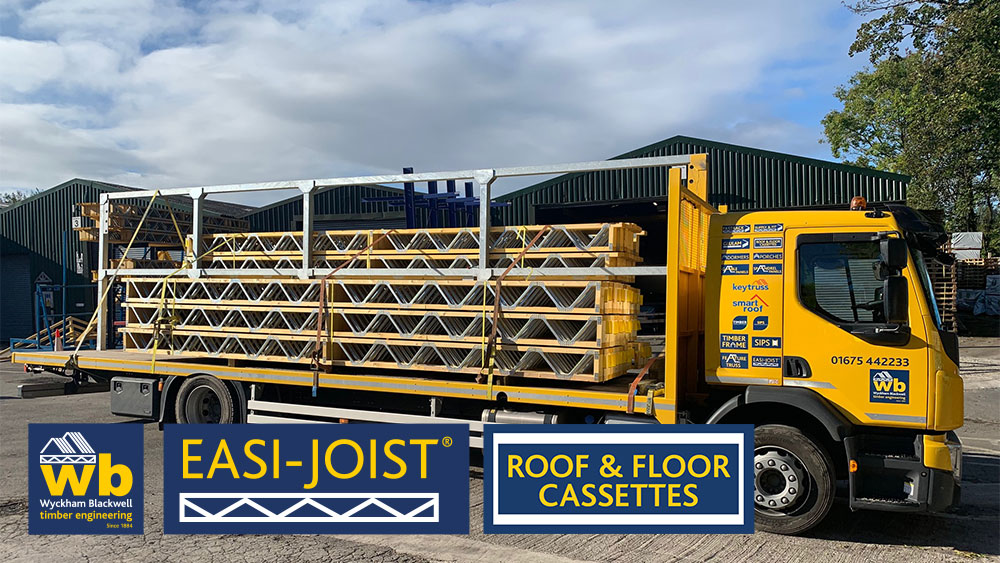 Full load of Easi-Joists for assembly into Floor Cassettes by our Timber Innovations team for a new school in Essex