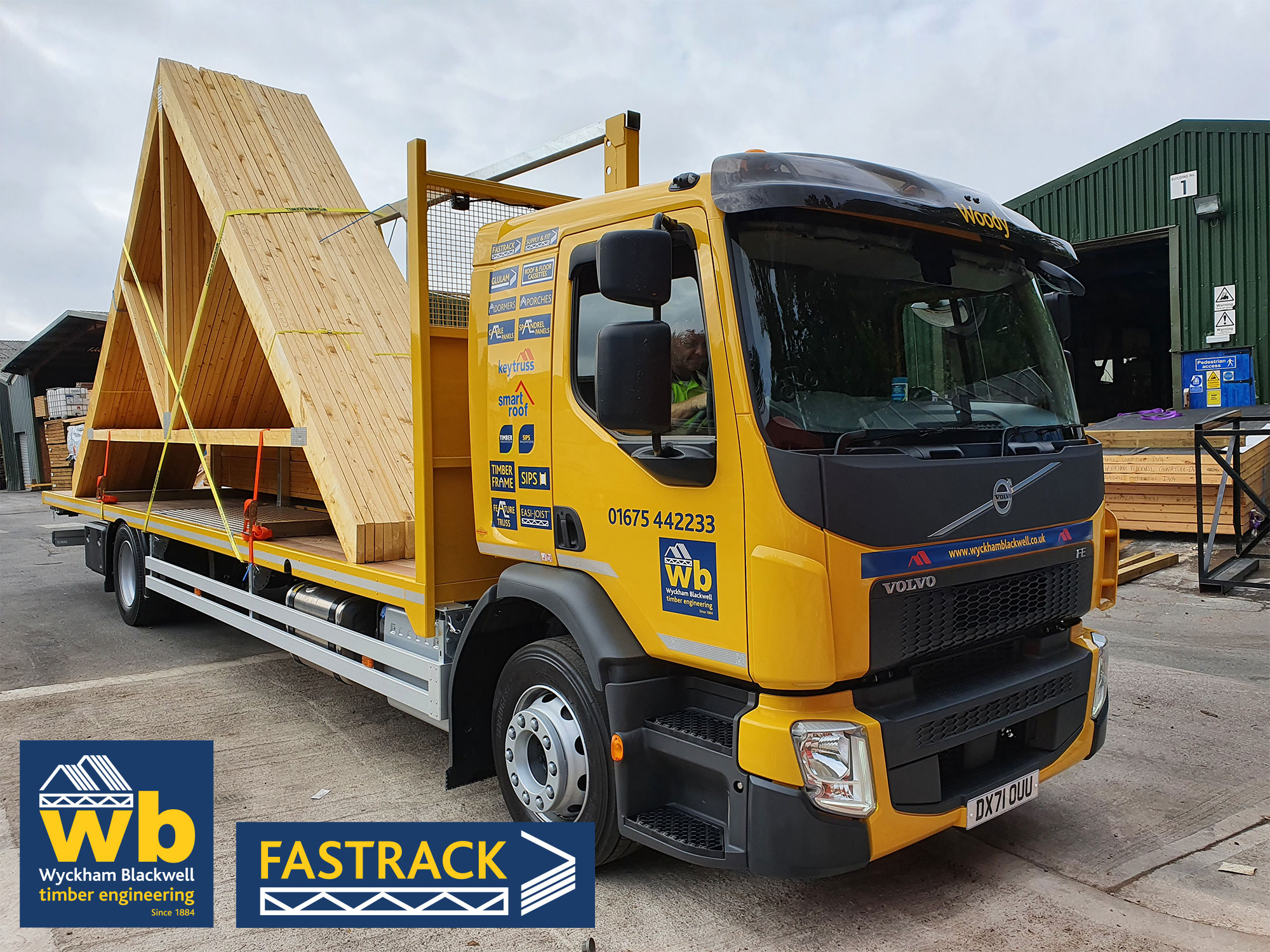 Our new Volvo HGV “Woody” making its first delivery today