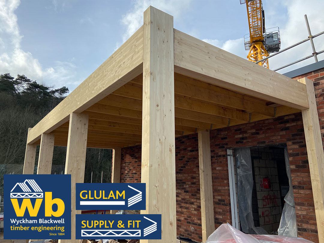 10m x 4m Glulam Pergola Designed, Manufactured and Installed