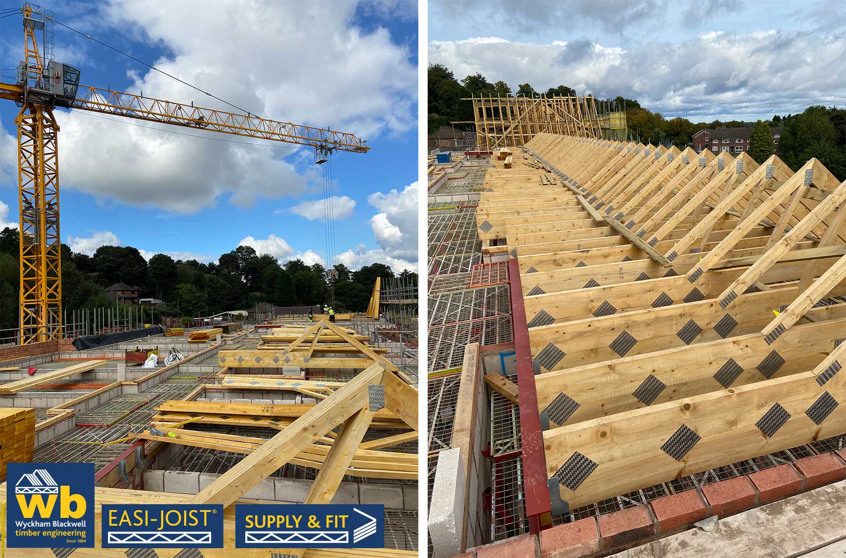 60 Bedroom Care Home Easi-Rafter/Raised Tie Truss Install in Coften Hackett all on schedule