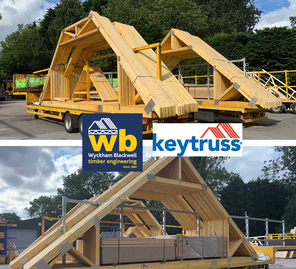 Two Full Loads of Attic Trusses all loaded ready for delivery this week 100% On Time In Full