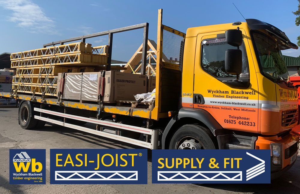 Another Full Load of Easi-Joists and flooring all delivered 100% On Time In Full for a Warehouse Floor in Solihull