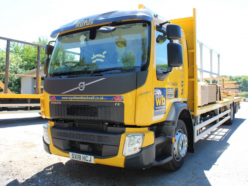 Rufus, our new lorry, looking good delivering your truss and joist orders
