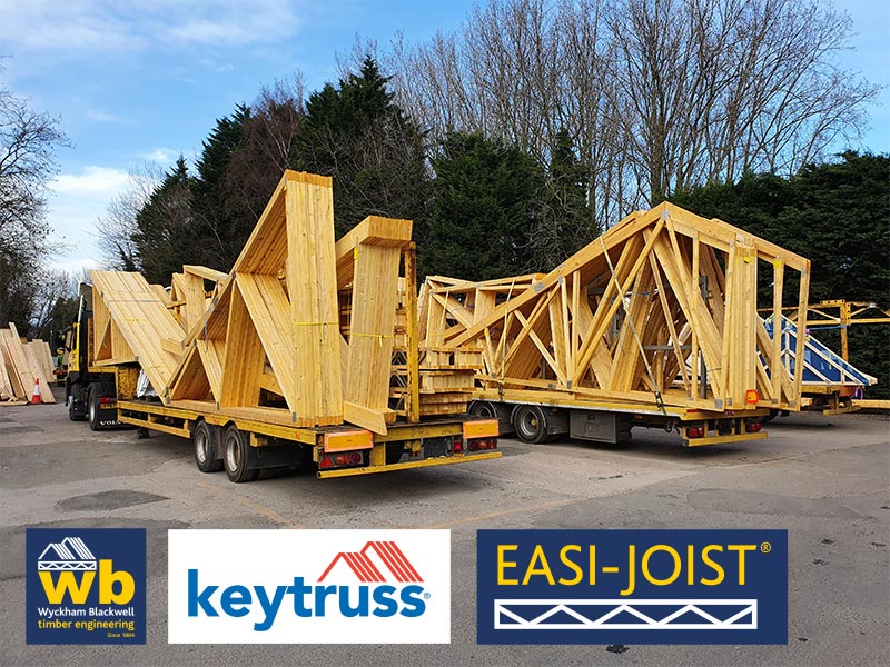 Two Full Loads of Easi-Joists and Trusses delivered 100% On Time In Full for a new Care Home in Leicester
