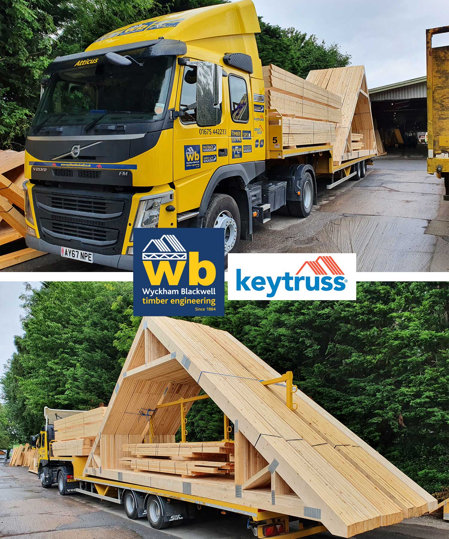 Two Full Loads of 10m Span 6M Full Room Space Attic Trusses