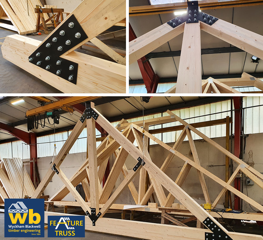 10m Span x 4m High140 mm x 400 mm Glulam Feature Truss