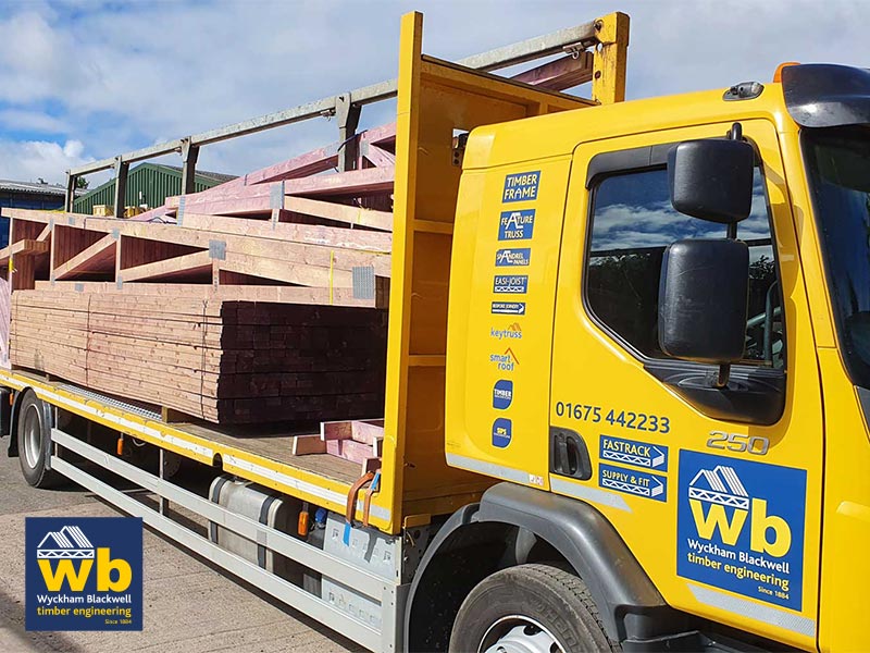 Two Full Loads of Fire Treated Trusses to (IWS-FR+)  Delivered this week 100% On Time In Full for a new Block of 30 Apartments of Affordable Housing in Coventry