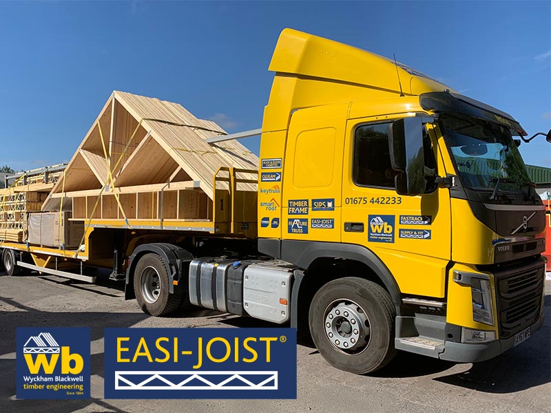 Another Full Load of Trusses, Easi-Joists and Protect TG4 Flooring for a New Housing Development in Dudley, West Midlands ready for Delivery 100% On Time In Full from Wyckham Blackwell.
