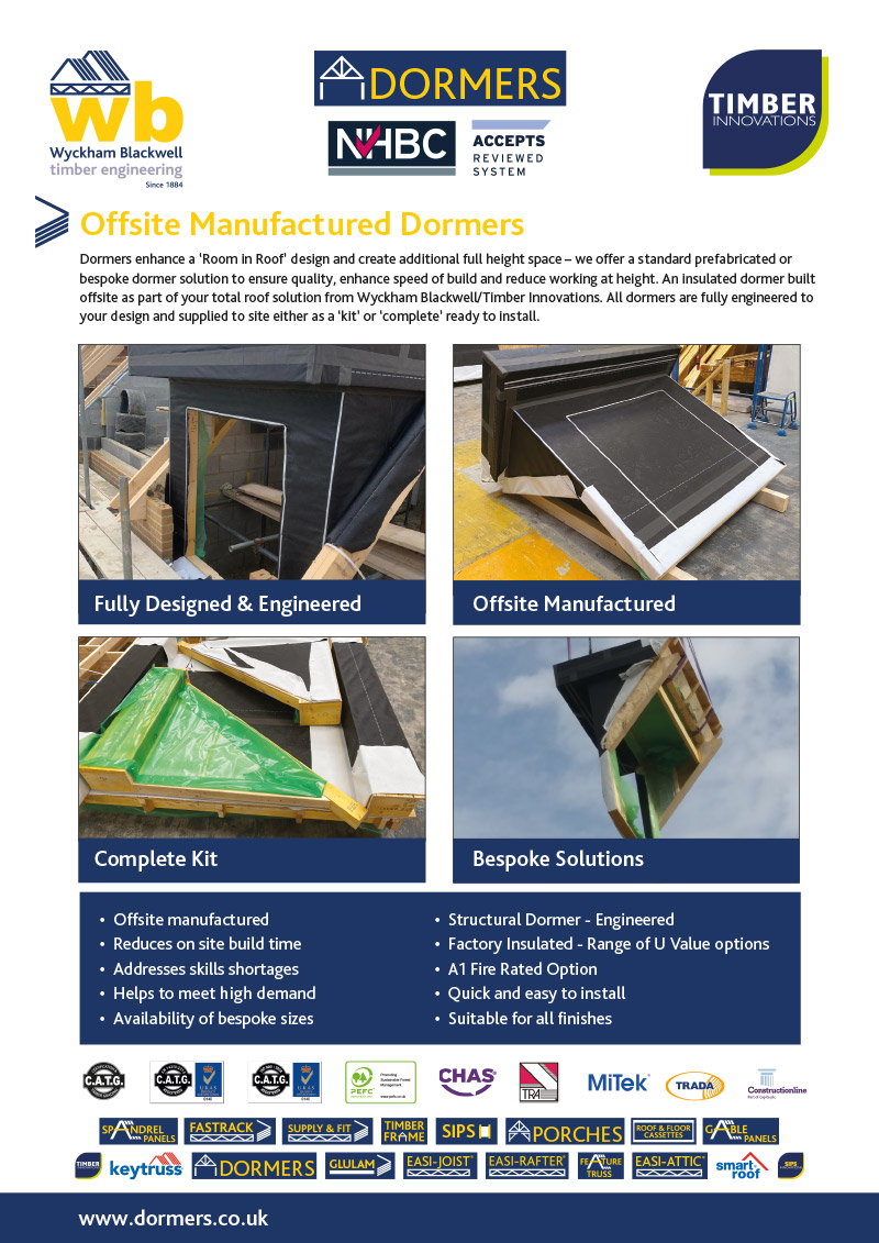 Take a look at our new Offsite Manufactured Dormers details.