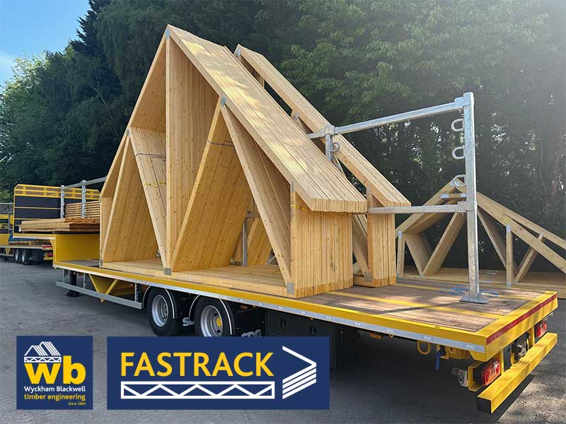 Two more new shiny bespoke trailers received this week to expand our delivery fleet now being loaded for their first deliveries.