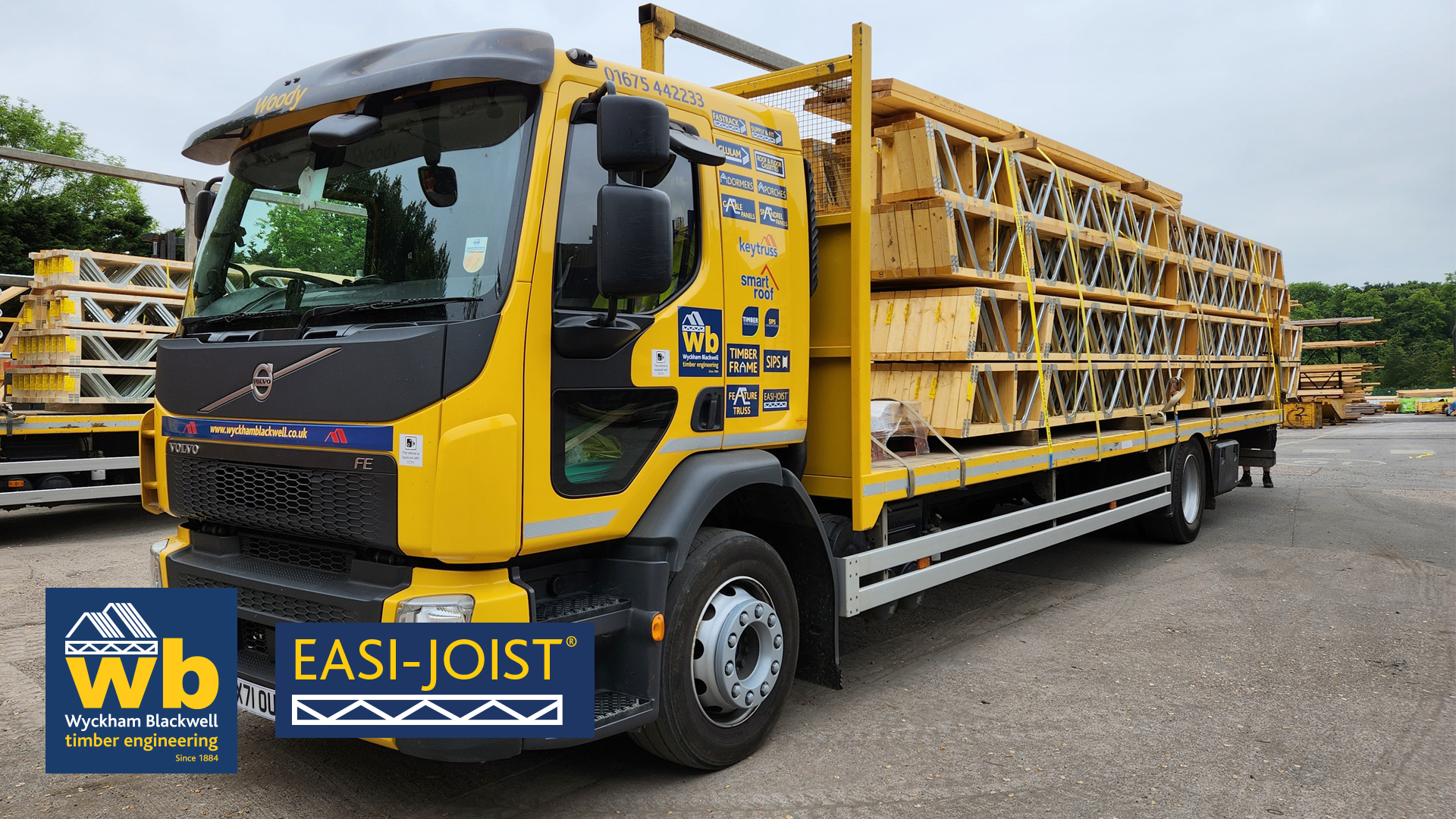 Another Full Load of 9m Span , 400mm Deep Easi-Rafters for a Flat Roof on a New Grand Designs Style Development in Leamington Spa