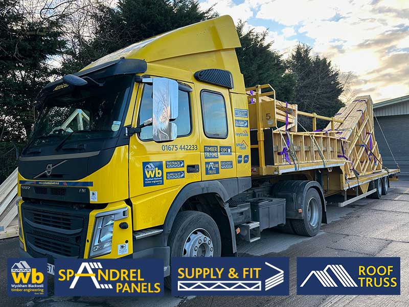 Another two artic loads of Roof Trusses for a large apartment development in Telford all pre slung and ready for delivery and installation this week by the Wyckham Blackwell Team all 100% On Time In Full.
