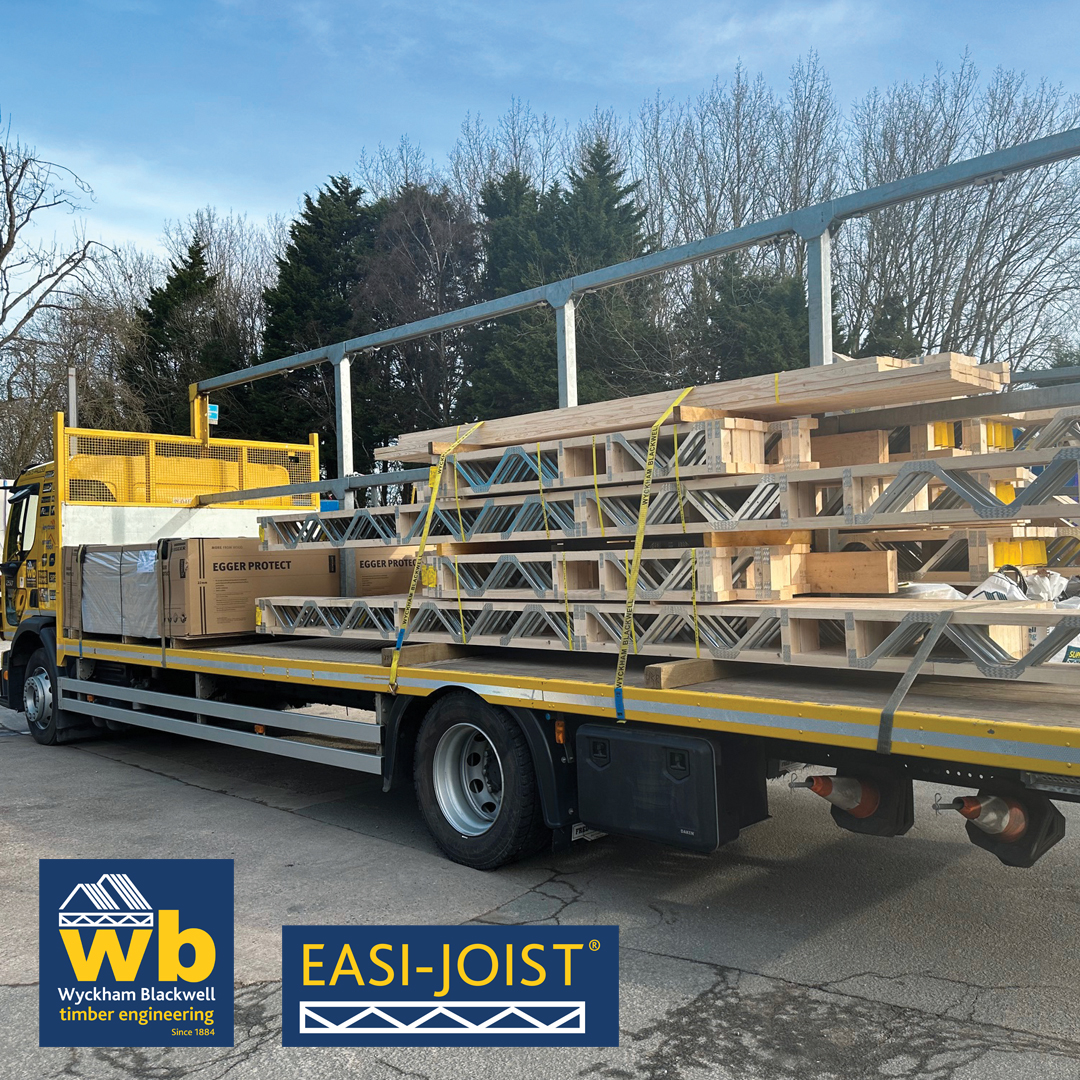 Full load of Easi-Joists being delivered this week for a Housing Development in Petersfield.