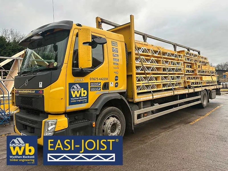 Full load of Easi-Joists being delivered this week 100% On Time In Full for a new housing development in Tipton.