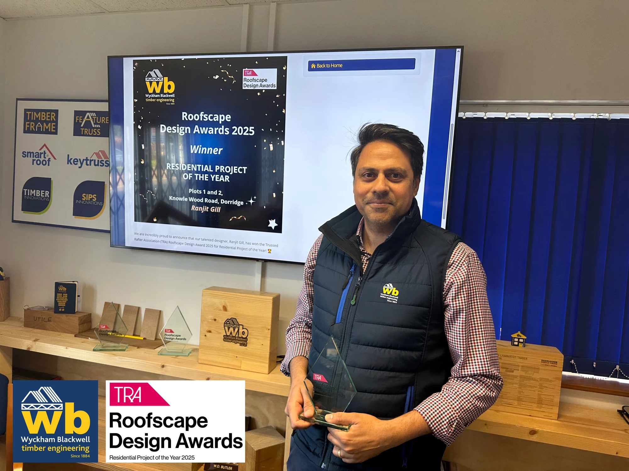 Huge congratulations to Ranjit Gill, one of our most experienced senior designers, for his work to be recognised at this year’s TRA Roofscape Design Awards.