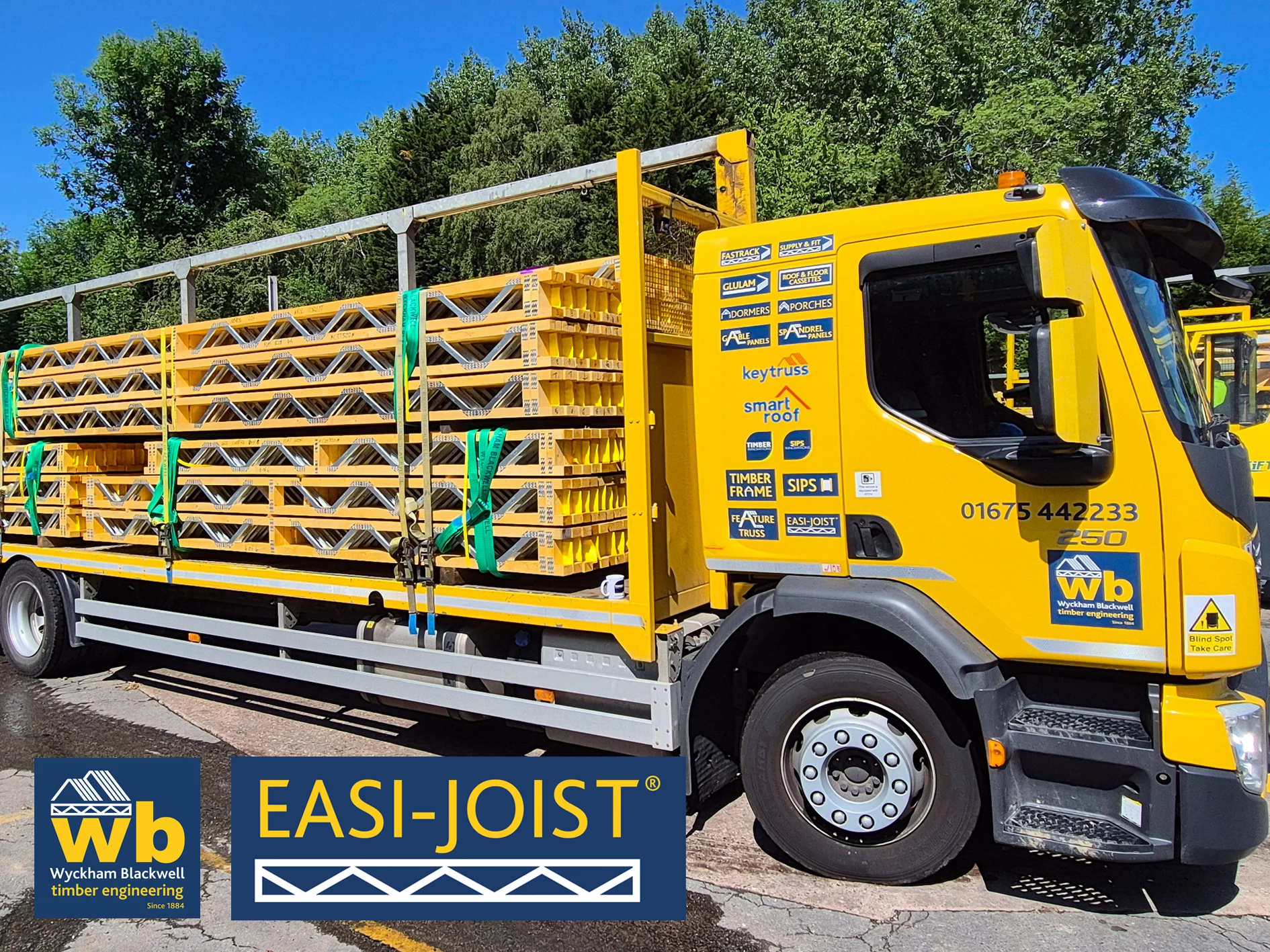 Another full load of Metal Web Easi-Joists delivered 100% On Time In Full, for an extension at Clatterbridge Hospital in Birkenhead.
