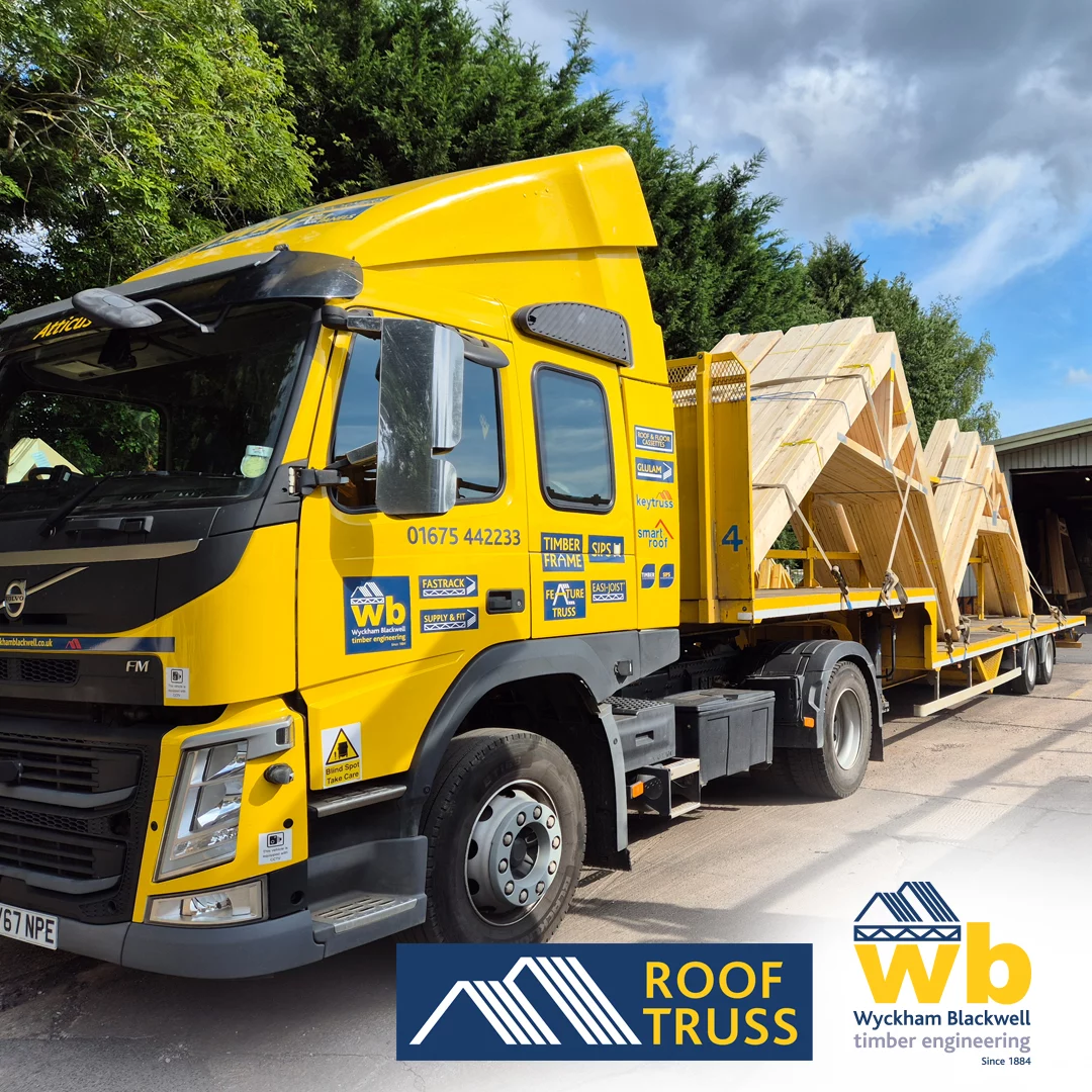 Two plots of 6m Span Heavy Duty Four Ply Girder Roof Trusses with 1M Raised Ties all delivered 100% On Time In Full for a new housing development at Armscote near Shipston on Stour