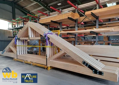 Feature trusses in warehouse