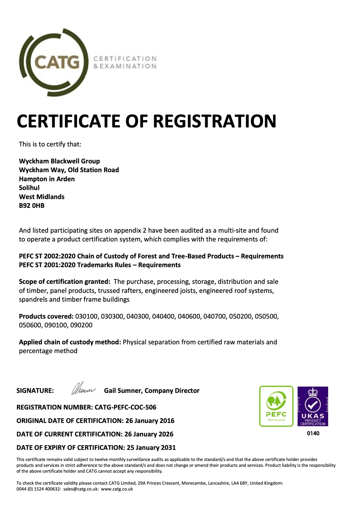 PEFC Certificate V4 2025 multi