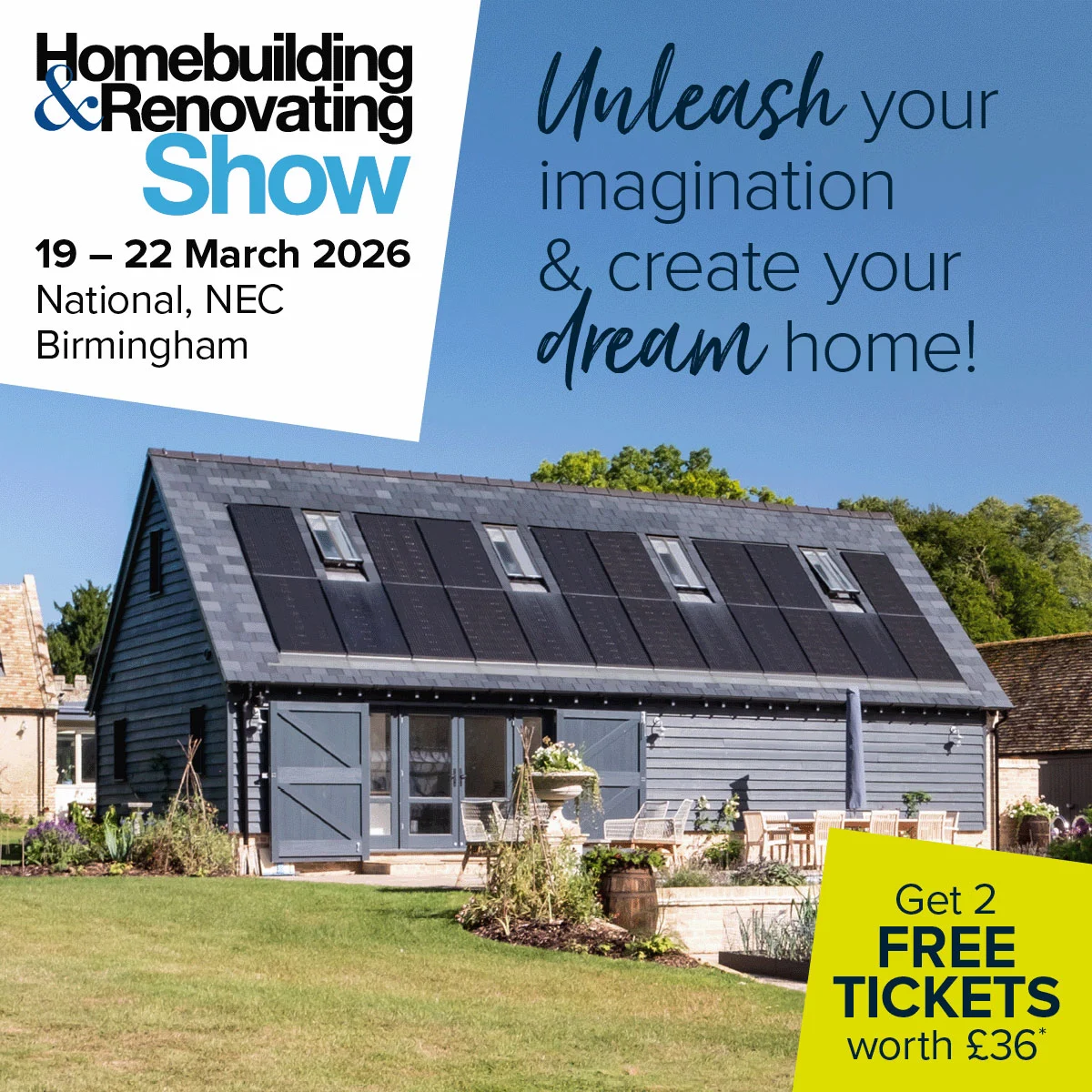We’re looking forward to exhibiting at the Homebuilding & Renovating Show from 19th  – 22nd  March at the NEC Birmingham, where we’ll be showcasing our full range of timber engineered solutions.