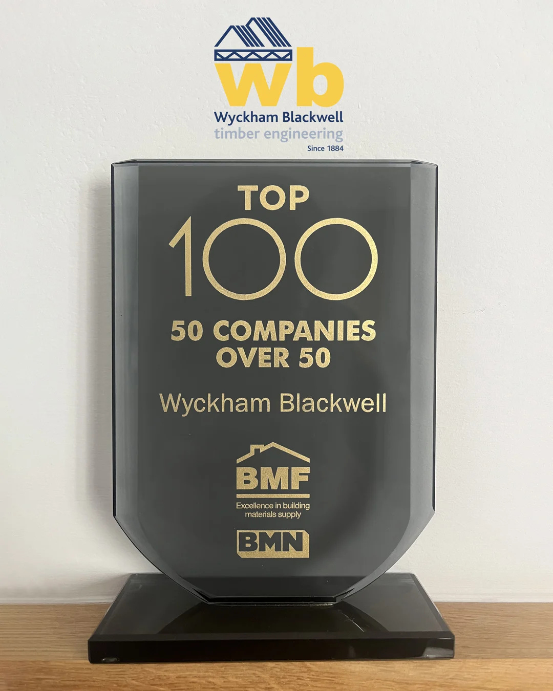 Our Top 50 Companies over 50 Award was presented to us at the Builders’​ Merchants News Top 100 Gala yesterday.