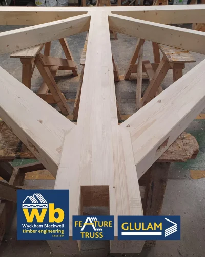 Feature truss on a work bench